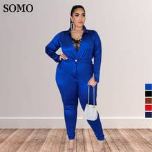 Plus Size Women Clothing Two Piece Set Long Sleeve Shirt and Pencil Pants Sets Office Elegant Outfits Wholesale Dropshipping 2024 - buy cheap