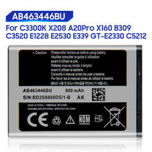 Оригинальная сменная батарея для Samsung X520 F258 E878 S139 M628 E1200M E1228 X160 Подлинная AB043446BE AB463446BU 800 мАч 2024 - купить недорого