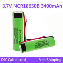 Batería de litio recargable de 18650 mAh, 3400 v, para paquete de batería, juguete de Linterna + cable de bricolaje, novedad de 100% 2024 - compra barato