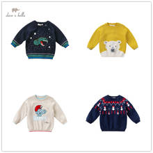dave bella winter baby boys Christmas cartoon knitted sweater kids fashion toddler boutique tops 2024 - buy cheap