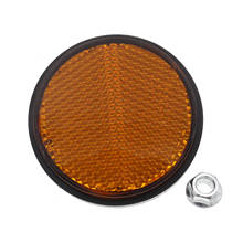 1Pcs Round Orange Reflector for Chinese Dirt Enduro Motorcyle ATV Go Kart Gas Super Pocket Bike 2024 - buy cheap