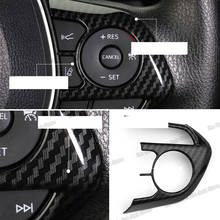 Lsrtw2017-molduras decorativas para Interior de coche, accesorios para Toyota Corolla E210, botón para volante de coche, Marco, molduras, 2019, 2020, 2021 2024 - compra barato