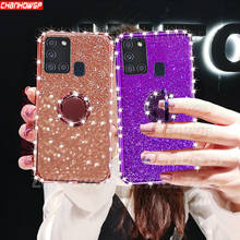 Diamond Magnetic Ring Case For Samsung Galaxy A42 A21S A51 A71 A11 A31 A41 M21 M31S M51 S20 FE S21 Plus Ultra Glitter Soft Cover 2024 - buy cheap