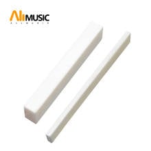 2Pcs Bone Guitar String Bridge Saddle Blank for Acoustic Classical Guitar Mandolin Banjo Ukulele 2024 - buy cheap