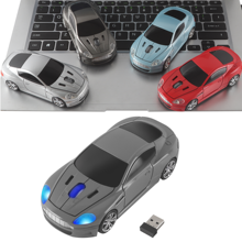 Ratón óptico USB de 1600DPI para ordenador, Mini ratón inalámbrico de coche deportivo 3D, ergonómico, para oficina, portátil, para jugadores de PC, regalo para niños 2024 - compra barato