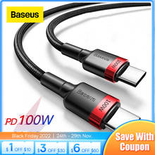 Baseus USB Type C To USB Type C Cable 5A 60W/100W PD Quick Charge 4.0 Type-c Cable For Samsung Xiaomi Redmi Note 10 Pro Macbook 2024 - buy cheap