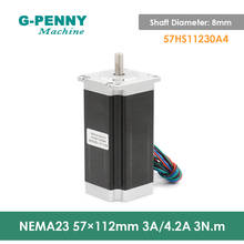 NEMA 23 57x112mm Stepper Motor Double Shaft cnc 3N.m 3A 428Oz-in for 3D printer CNC Router engraving  machine 2024 - buy cheap