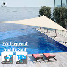 Toldo de vela impermeable Anti-UV, sombrilla triangular de protección 3,6x3,6 M, 98%, bloque UV para jardín, terraza y piscina 2024 - compra barato