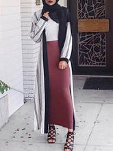 Пушистая плотная Вязаная хлопковая юбка-карандаш, женские штаны, эластичная длинная облегающая юбка макси, осенне-зимняя мусульманская скромная юбка с высокой талией 2024 - купить недорого