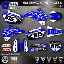 QUEEN X MOTOR Custom Team Graphics Backgrounds Decals 3M Stickers Kit For YAMAHA 2006-09 YZF250 450 009 2024 - buy cheap