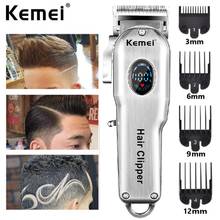 Kemei Professional Hair Clipper Men Electric Hair Trimmer LCD Hair Adjustable Cutter Haircut Machine Barber shop Trimmer KM-2002 2024 - buy cheap