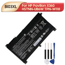 Batería de repuesto Original para ordenador portátil HP Pavilion X360, HSTNN-UB6W, 13-U142TU, 3470mAh, BI03XL, TPN-W118 2024 - compra barato