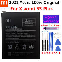 Original Xiaomi Mi 5S Plus Battery BM37 3800mAh for Xiaomi Mi 5S Plus MI5S Plus High Quality BM37 Replacment Phone Battery+Tools 2024 - buy cheap