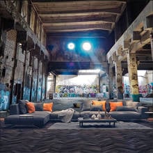 Retro Industrial Wind Abandoned Factory Graffiti Workshop 3D Photo Wallpapers Bar KTV Space Extension Wall Mural Wall Paper 3D 2024 - buy cheap