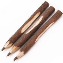 40 Pçs/lote Ambiental caneta esferográfica bola galho de madeira feitos à mão Do Vintage casamento caneta caneta escola material de escritório 2024 - compre barato