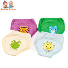 4pc/lot 100% Cotton Baby Toddler Girls Boys 4 Layers Waterproof Potty Training Underwear Panties Reusable Suit 11-15kg 2024 - buy cheap