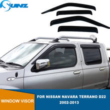 Side Window Deflector For Nissan Navara Terrano D22 2002 2003 2004 2005 2006 2007 2008 2009 2010 2011 2012 2013 Sun Rain Guards 2024 - buy cheap