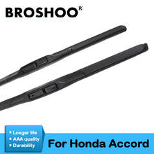 BROSHOO-escobillas de goma Natural para coche Honda Accord, accesorios de brazos de gancho de ajuste, 1992 a 2016 2024 - compra barato