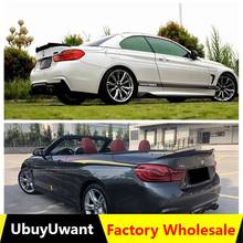 Ubuyuwant fibra tronco traseiro spoiler asa cauda do carro decoração 2013 -2019 para bmw f33 420i 425i 428i m4 estilo 2024 - compre barato