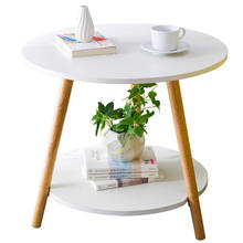 Mesa de café lateral simples, pequena mesa redonda e pequena, de canto simples 2024 - compre barato