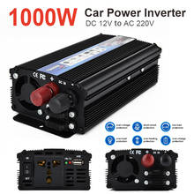 Inversor de corriente USB profesional para electrodomésticos, convertidor de coche con indicador de 1000W, cc 12V/24V a CA 220v/110v 2024 - compra barato