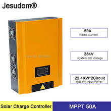 Mppt controlador de carga solar 50a display lcd 384v auto solar célula painel carregador regulador rua monitoramento lmp 2024 - compre barato