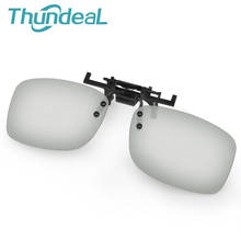 Gafas ThundeaL 2 uds., marco de gafas 3D IMAX pasivo, marco grueso, cristales de plástico polarizados de 0,42mm para películas de cine, gafas VR 3D 2024 - compra barato