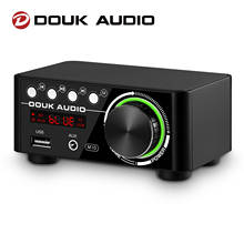 Douk Audio HiFi Bluetooth 5.0 Digital Amplifier Home Stereo Receiver Mini Marine/Car Class D Audio Amp USB Music Player USB DAC 2024 - buy cheap