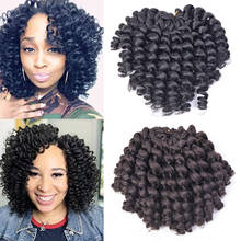 8inches Ombre Braiding Hair Jumpy Wand Curl Crochet Braids Synthetic Crochet Hair Extension For Black Women Ombre Baiding  Hair 2024 - buy cheap