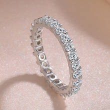 Женское кольцо из серебра 925 пробы с белым цирконом 2024 - купить недорого