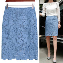 Women Lace Skirt Elegant Office Skirts High Waist Bandage Pencil Skirt For Ladies Stretch Skirts Womens Summer 2024 - buy cheap