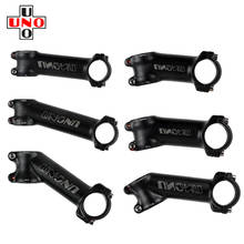 UNO MTB Bike Black Stem 7/17/35 Degree Ultralight AL6061 For 31.8mm Handlebar 60-130mm Bicycle Small White Logo 2024 - buy cheap