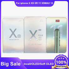 ZY Incell-Pantalla LCD OLED para móvil, montaje de digitalizador con Pantalla táctil para iphone X, XS, XSMAX, XR, 11 Pro Max 2024 - compra barato