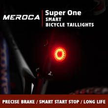 Start/Stop brake bike light cycling light IPX6 waterproof  of USB Smart Rear Light cycling accesories cycling Tail Taillight 2024 - buy cheap