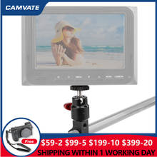 Camvaste-braçadeira para monitor de 15mm, haste única, giratória 360 °, suporte de cabeça, adaptador, 1/4 polegadas-20 2024 - compre barato