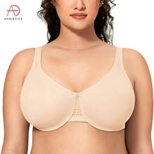 Women's Plus Size Minimizer Bra Seamless Full Coverage Unlined Underwire 2024 - buy cheap