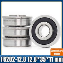 F6202 F6202RS Bearing F6202-12.8-2RS 12.8*35*11 mm ( 4 PCS ) Flange Ball Bearings F6202-RS Garden Cart Wheel Bearing 2024 - buy cheap