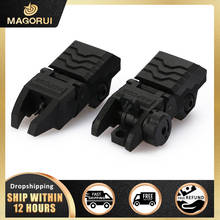 Magorui Tactical Flip up Sight Front Rear Sight Backup Sight Rapid Rifle RTS Sight Tactical Hunting Optical Collimator Sight 2024 - buy cheap