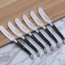 6.25inch Laguiole Cheese Tool Butter Spreaders Cutter Knife Set Black Handle Cheese knives 4-10pcs Kitchen Tool Restaurant Bar 2024 - buy cheap