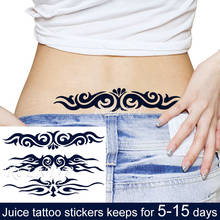 Tatuaje temporal a prueba de agua para hombres y mujeres, pegatina de tótem de diseño de Línea Nacional, flecha Flash, tatuaje falso, arte corporal 2024 - compra barato