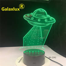 Cartoon UFO Alien Spacecraft Acrylic 3D Night Lights USB LED Sleep Table Lamp Remote Home Decor Christmas Gift 2382 2024 - buy cheap