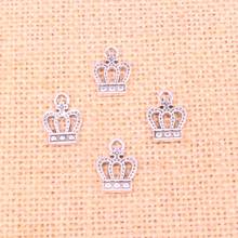 150 piezas colgantes de corona de aleación de Zinc para collar, pendiente, pulsera, joyería artesanal hecha a mano 13*18mm 2024 - compra barato