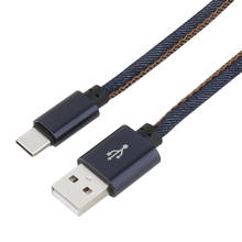 1 м кабель с разъемом Micro USB Type-C кабель из джинсовой ткани плетеный кабеля для передачи данных для iPhone Samsung S8 плюс Xiaomi Huawei с разъемом типа C для быстрой зарядки и телефонные кабели 2024 - купить недорого
