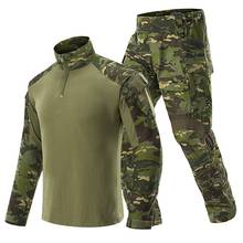 Камуфляж полевая форма армейский боевой костюм Мужская Защитная Военная Униформа комплекты одежды водонепроницаемые брюки карго футболки с длинными рукавами 2024 - купить недорого