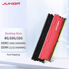 JUHOR Memoria Ram ddr4 16G 4GB 8G 32G Desktop Memory Udimm 2133 2400 2666 3000 3200 3600 DDR3 4G 8G 1600 1333 1866 New Dimm Rams 2024 - buy cheap