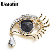 Charm Eyes Tear Drop Crystal Brooch Pin Clothes Accessories Jewelry Brooches For Wedding Z021 2024 - buy cheap