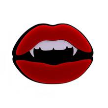 Fashion Acrylic Vampire Stud Earring Mouth Pendientes Trendy Red Lip Earrings for Women Christmas Jewelry Oorbellen Brincos 2024 - buy cheap