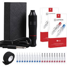 DRAGONHAWK Professional Rotary Pen Tattoo Kit Mix Size Cartridge Nddles Set LCD Mini 2024 - buy cheap