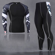 Winter Thermal Underwear Set Men's Sportswear Running Training Warm Base Layer Compression Tights Jogging Suit Men's Gym  MMA 2024 - buy cheap