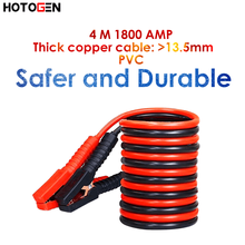Heavy 1800AMP 4M Leads Battery Booster Car Jump Starter Cable For Auto Van Truck Line Copper Wire Travel Bag PVC Pure Copper